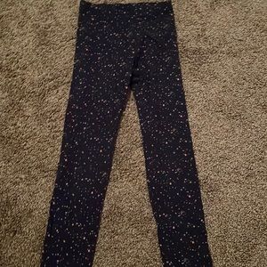 Old navy Leggings blue pink and purple with white